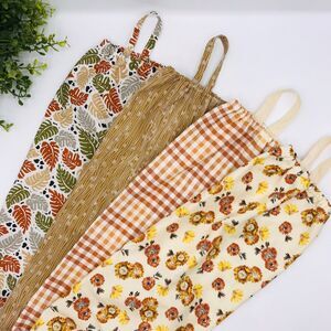 Grocery Bag Holder: Plastic Bag Organizer, Neutral Tan Monstera, Sunflower